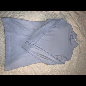 Blue turtle neck sweater